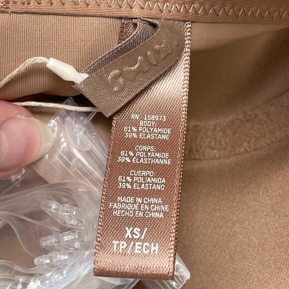 Skims Deep Plunge Shapewear Bra Sienna XS Intimate Lounge Support NWT - Picture 7 of 9